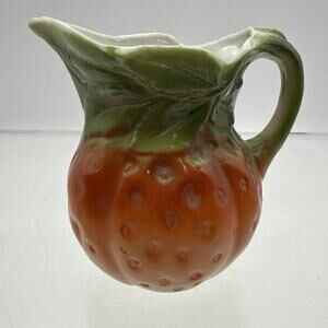 Vintage Porcelain Miniature Strawberry Creamer